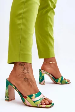 Klapki Na Obcasie|Klapki Damskie Klasyczne><noscript><img width=