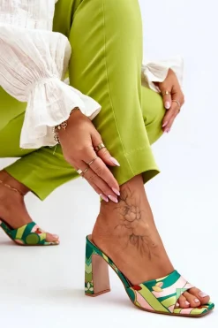 Klapki Na Obcasie|Klapki Damskie Klasyczne><noscript><img width=