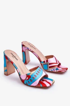 Klapki Na Obcasie|Klapki Damskie Klasyczne><noscript><img width=