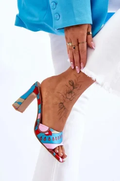 Klapki Na Obcasie|Klapki Damskie Klasyczne><noscript><img width=