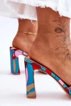 Klapki Na Obcasie|Klapki Damskie Klasyczne><noscript><img width=