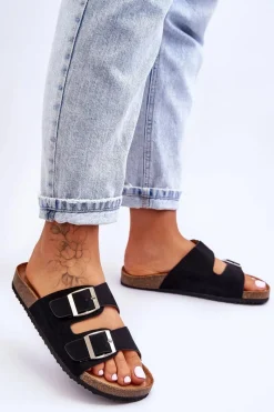 Discount Boto Damskie Klapki Wsuwane Czarne Destino