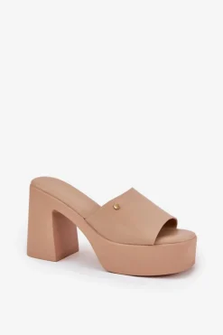 Klapki Na Obcasie|Klapki Damskie Klasyczne><noscript><img width=