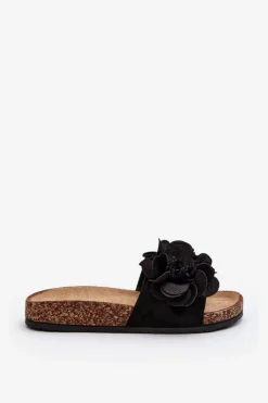 Discount Damskie Klapki Z Kwiatami Czarne Lulania Damskie Klapki Korkowe|Klapki Damskie Klasyczne