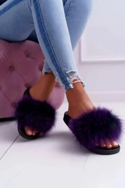 Klapki Z Futerkiem|Klapki Damskie Klasyczne><noscript><img width=