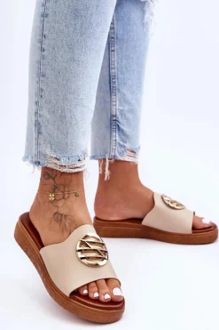 Klapki Na Platformie|Klapki Damskie Klasyczne><noscript><img width=