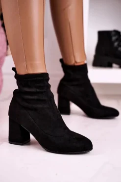 Botki Na Słupku|Czarne Botki><noscript><img width=