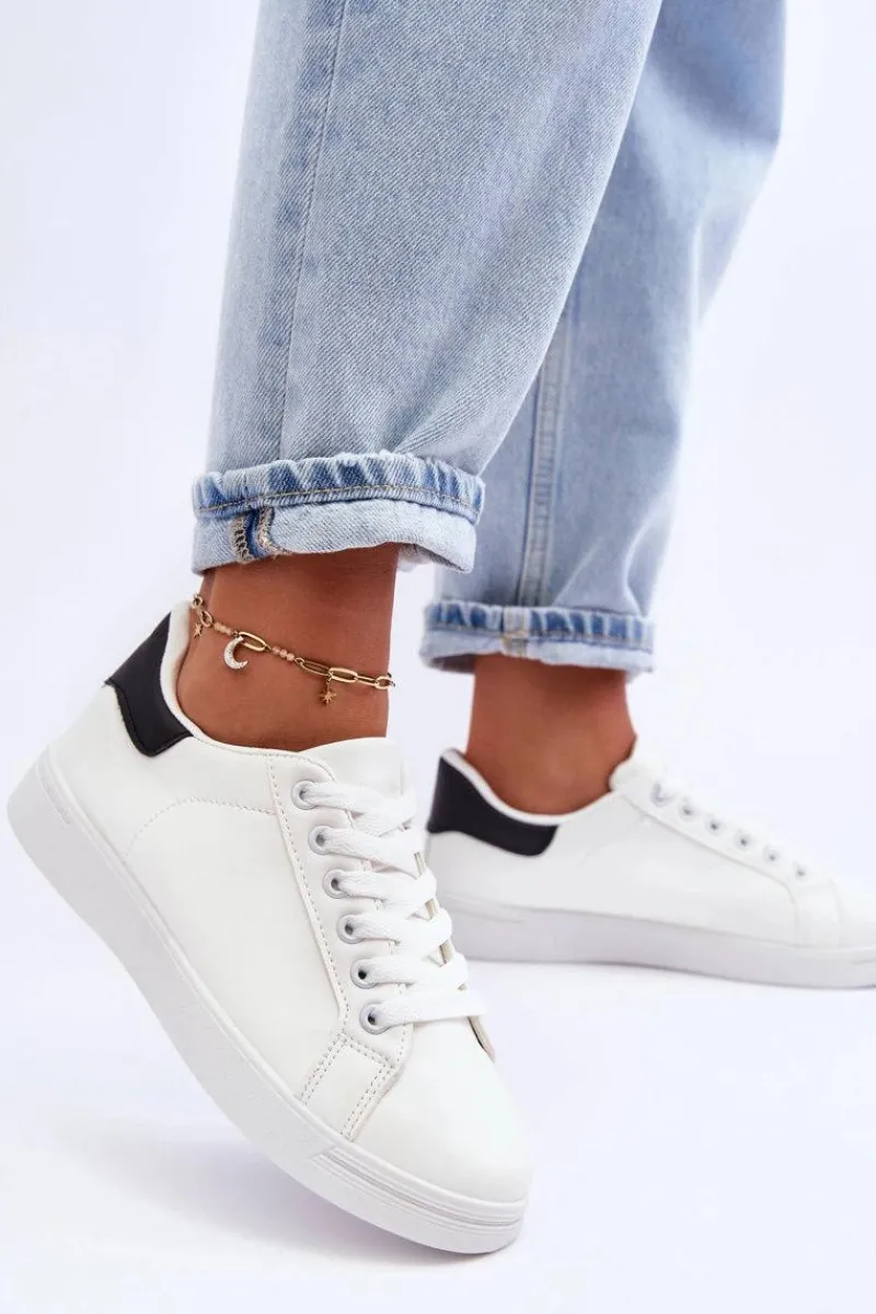Buty Sportowe Na Platformie|Sneakersy Damskie>Boto Damskie Klasyczne Buty Sportowe Biało-Czarne Corrine