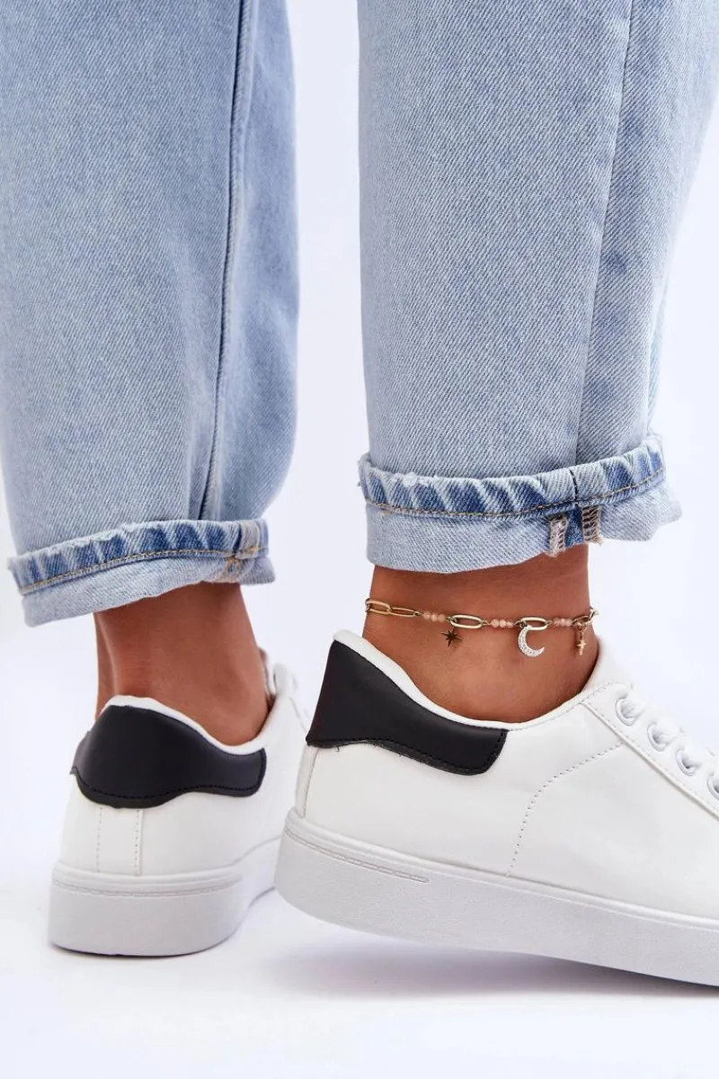 Buty Sportowe Na Platformie|Sneakersy Damskie>Boto Damskie Klasyczne Buty Sportowe Biało-Czarne Corrine