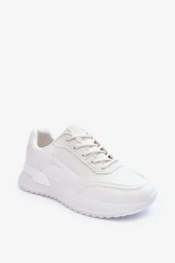 New Damskie Klasyczne Buty Sportowe Big Star MM274224 Białe Damskie Buty Sportowe Big Star|Sneakersy Damskie