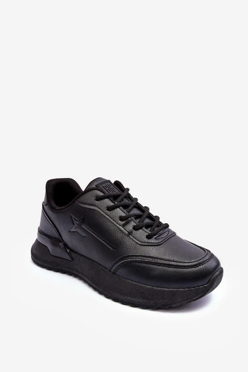 Sale Big Star Shoes Damskie Klasyczne Buty Sportowe Big Star MM274223 Czarne