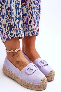 Online Damskie Klasyczne Espadryle Na Platformie Fioletowe Maurine Damskie Czarne Espadryle