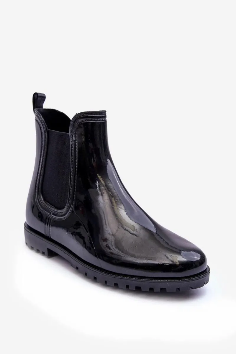 Kalosze Damskie|Botki Wiosenne>Boto Damskie Klasyczne Kalosze Sztyblety Czarne Jenifry