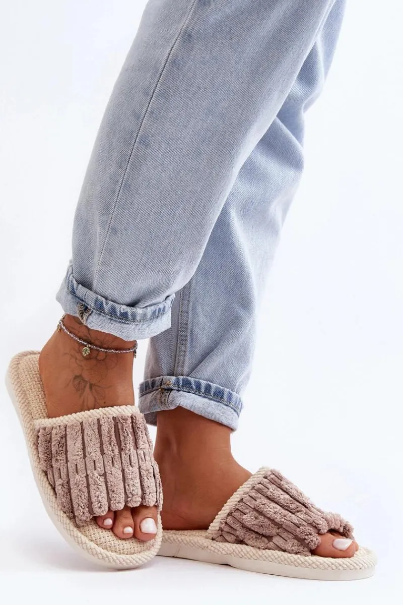 Clearance Boto Damskie Klasyczne Kapcie Brązowe Rirovi