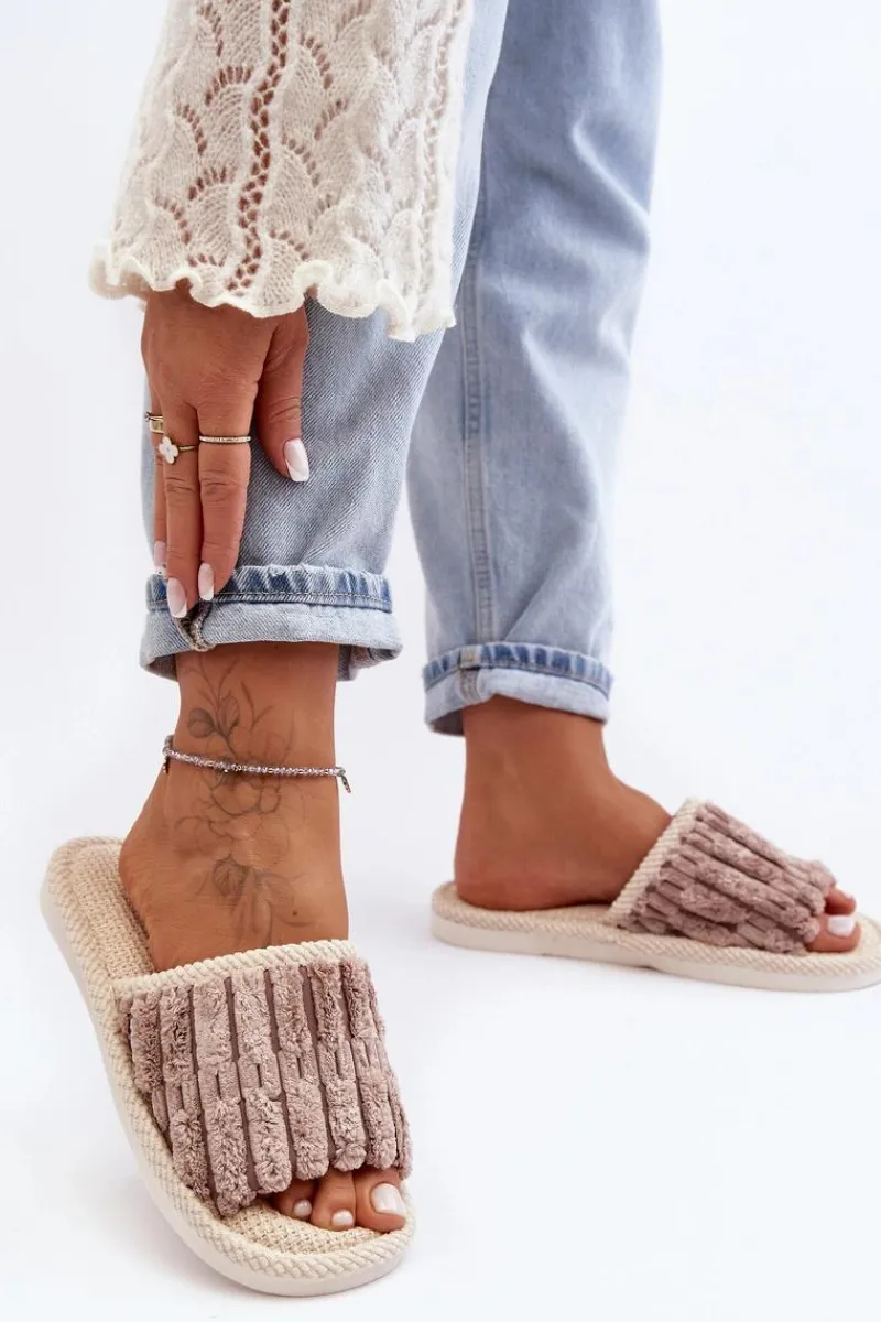 Clearance Boto Damskie Klasyczne Kapcie Brązowe Rirovi