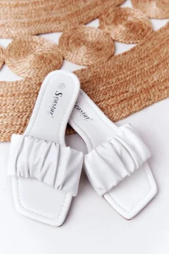 New Damskie Klasyczne Klapki Białe Looking Good Damskie Klapki Damskie Klasyczne