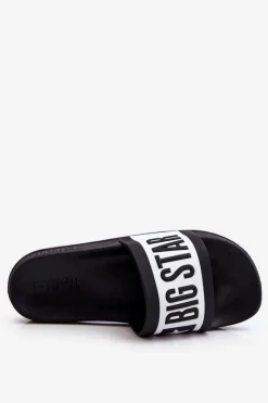 Sale Damskie Klasyczne Klapki Big Star LL274739 Czarne Damskie Klapki Sportowe|Klapki Damskie Big Star