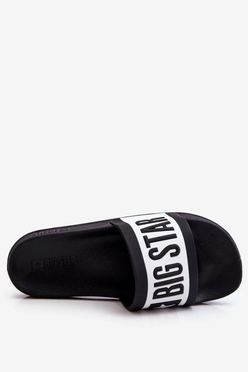 Sale Damskie Klasyczne Klapki Big Star LL274739 Czarne Damskie Klapki Sportowe|Klapki Damskie Big Star