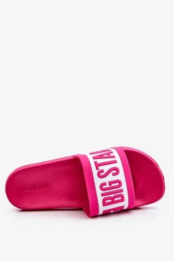 Online Big Star Shoes Damskie Klasyczne Klapki Big Star LL274741 Różowe