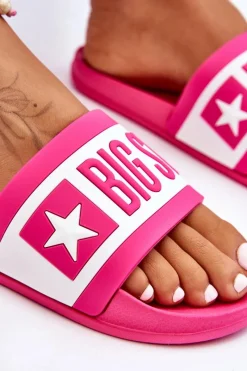 Online Big Star Shoes Damskie Klasyczne Klapki Big Star LL274741 Różowe