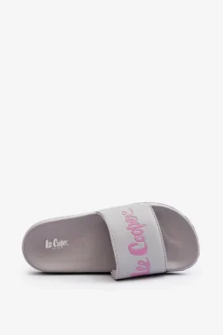 New Damskie Klasyczne Klapki LCW-24-42-2486L Szare Damskie Klapki Damskie Klasyczne