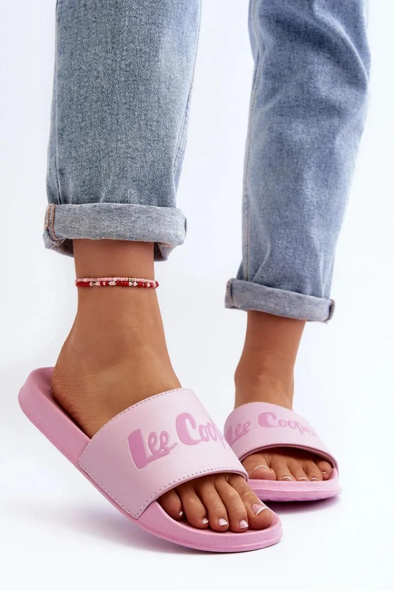 Klapki Damskie Klasyczne>Lee Cooper Damskie Klasyczne Klapki LCW-24-42-2488L Różowe