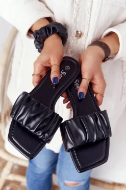 Klapki Damskie Klasyczne>Boto Damskie Klasyczne Klapki Czarne Looking Good