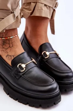 Mokasyny Damskie Skórzane|Mokasyny Na Platformie><noscript><img width=