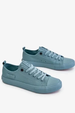 Trampki Damskie Big Star|Trampki Damskie Niskie>Big Star Shoes Damskie Klasyczne Niskie Trampki Big Star LL274019 Zielone