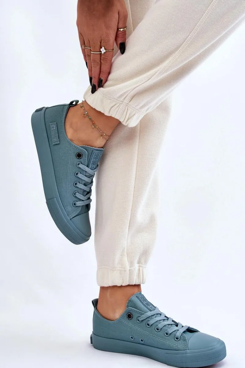 Trampki Damskie Big Star|Trampki Damskie Niskie>Big Star Shoes Damskie Klasyczne Niskie Trampki Big Star LL274019 Zielone