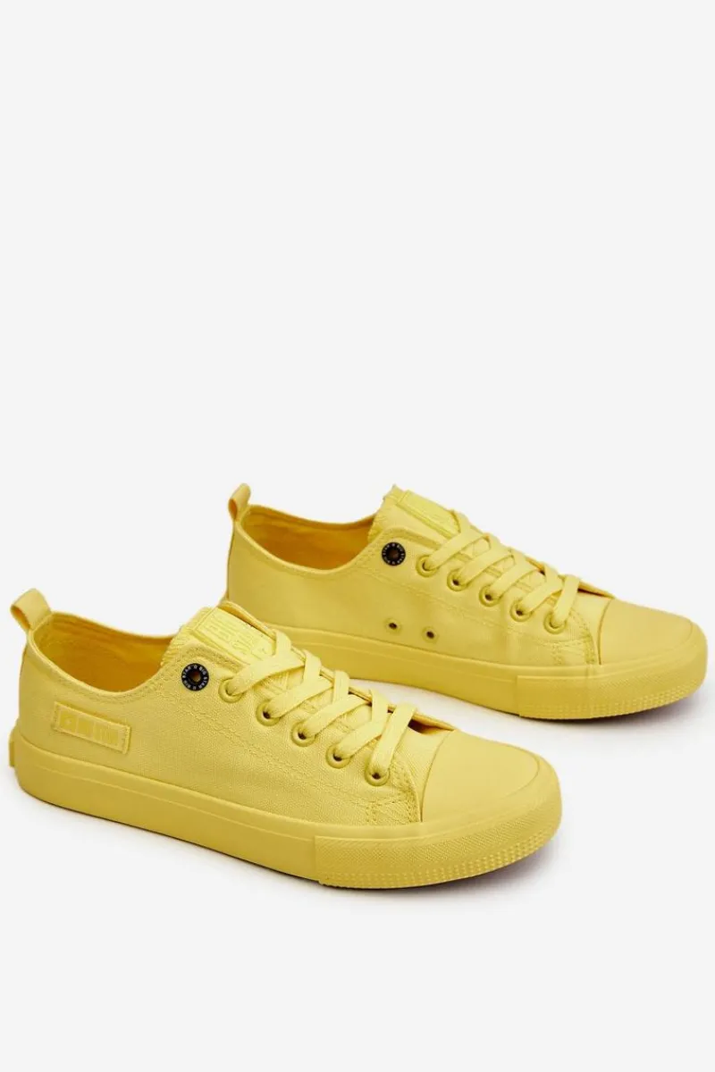 Trampki Damskie Big Star|Trampki Damskie Niskie>Big Star Shoes Damskie Klasyczne Niskie Trampki Big Star LL274026 Żółte