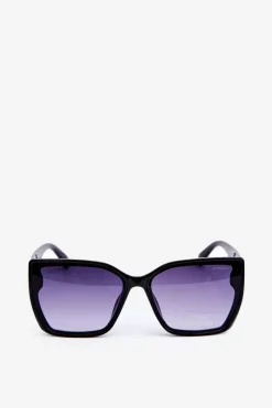 Okulary>Boto Damskie Klasyczne Okulary Przeciwsłoneczne Z Ozdobnymi Detalami UV400 Czarne Czarny