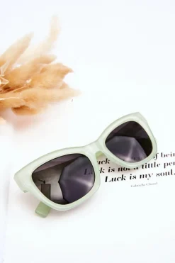 Online Damskie Klasyczne Okulary Przeciwsłoneczne M2390 Zielone Okulary