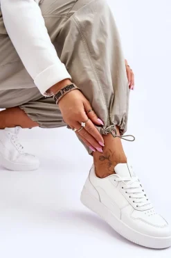 New Evento Damskie Klasyczne Sportowe Buty Białe Juliano