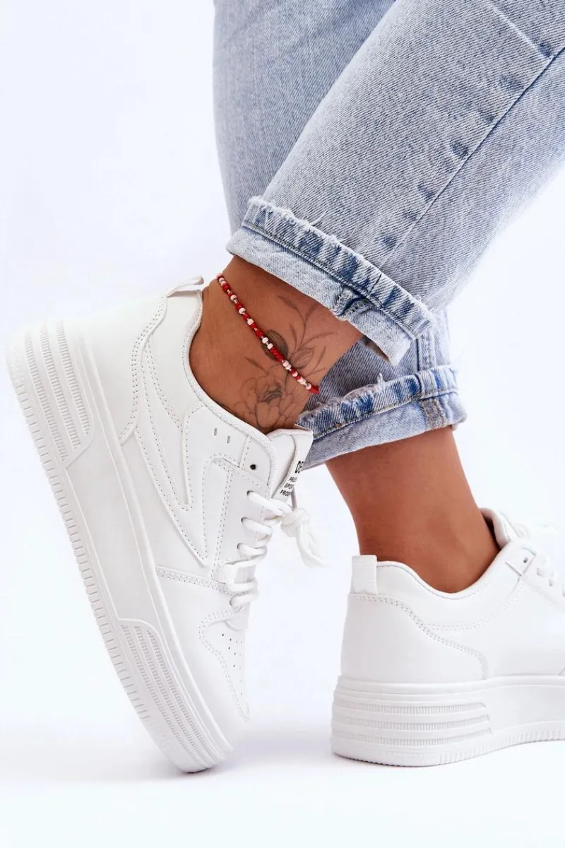 Sneakersy Damskie>Buty damskie Vinceza Damskie Klasyczne Sportowe Buty Białe Avra