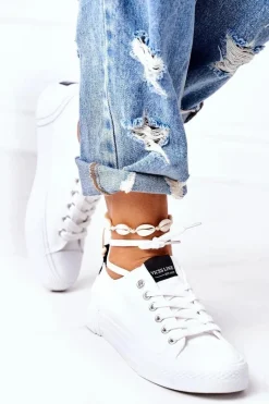 New Boto Damskie Klasyczne Trampki Białe My Promise