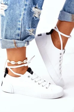 New Boto Damskie Klasyczne Trampki Białe My Promise