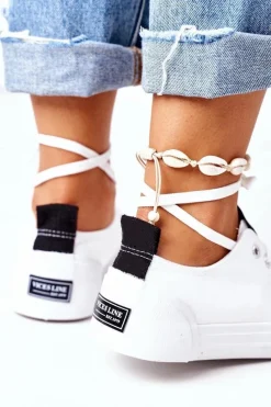 New Boto Damskie Klasyczne Trampki Białe My Promise