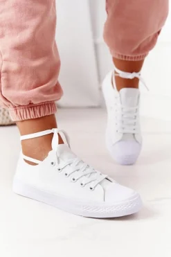 Hot Damskie Klasyczne Trampki Białe Omerta Damskie Trampki Damskie Niskie