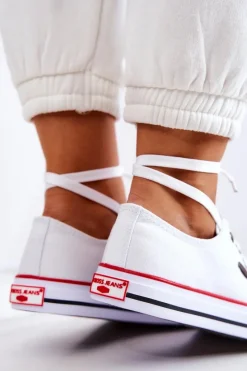 Discount Cross Jeans Damskie Klasyczne Trampki JJ2R4009C Białe