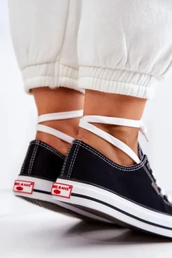 Trampki Damskie Cross Jeans|Trampki Damskie Niskie></noscript>Cross Jeans Damskie Klasyczne Trampki JJ2R4011C Czarne