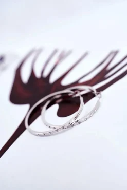 Kolczyki>Boto Damskie Kolczyki Koła Srebrne Wiszące Cyrkonie Luxury