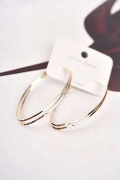 Kolczyki>Boto Damskie Kolczyki Koła Złote Wiszące Vanessa