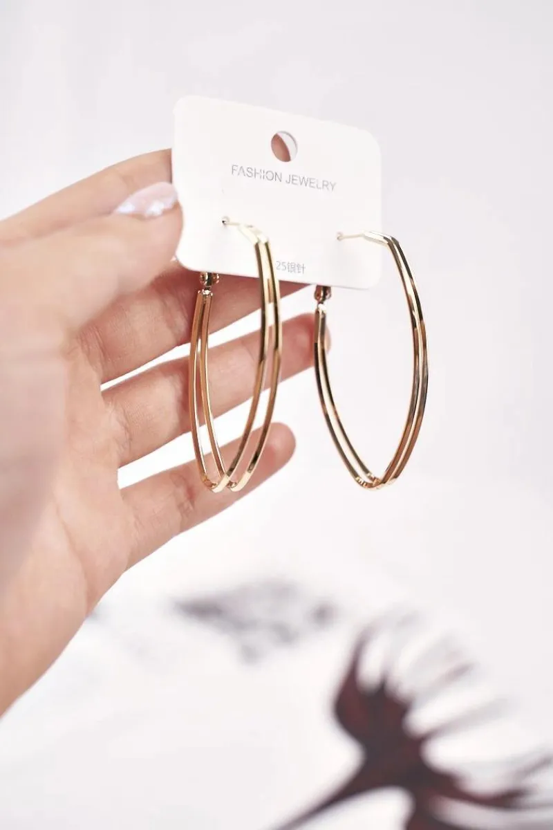 Kolczyki>Boto Damskie Kolczyki Koła Złote Wiszące Vanessa