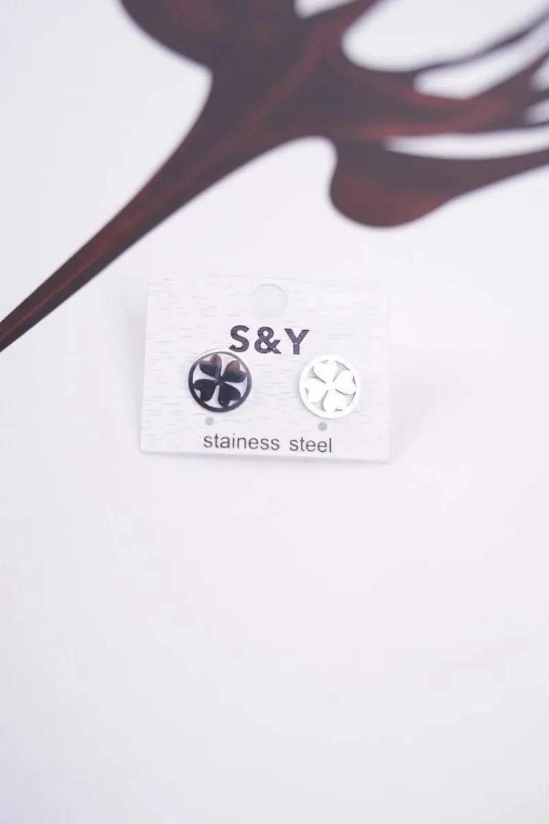 Boto Damskie Kolczyki Srebrne Koniczynka Rosie