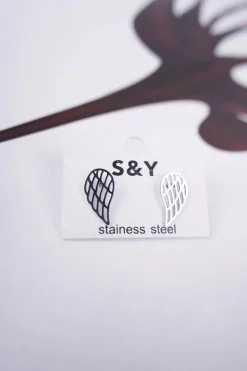 Kolczyki>Boto Damskie Kolczyki Srebrne Skrzydła Fly Baby