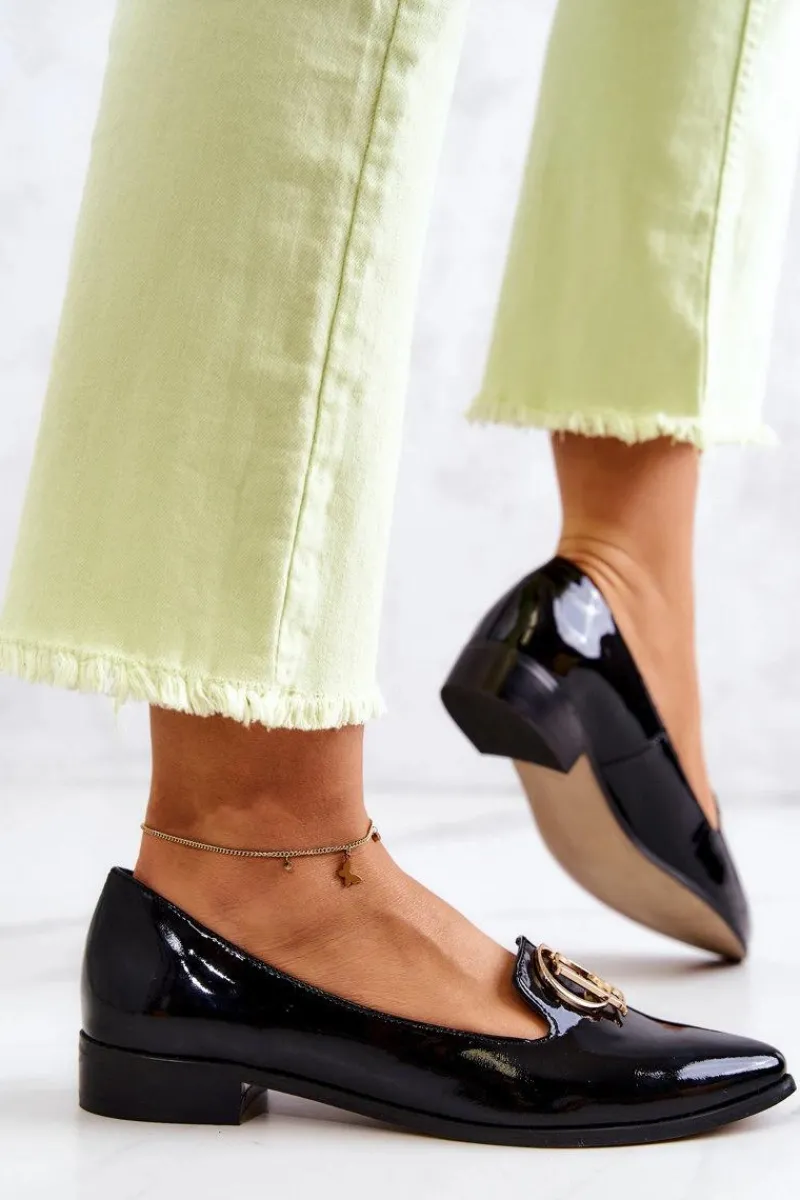 Mokasyny Damskie Lakierowane|Baleriny Klasyczne>Boto Damskie Lakierowane Mokasyny Lordsy Nicole 2712/035 Czarne