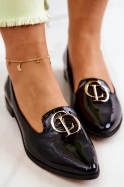 Mokasyny Damskie Lakierowane|Baleriny Klasyczne><noscript><img width=