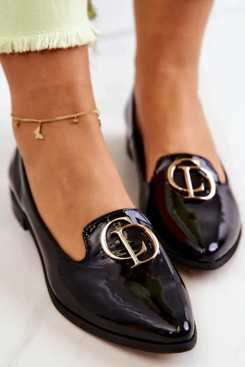 Mokasyny Damskie Lakierowane|Baleriny Klasyczne>Boto Damskie Lakierowane Mokasyny Lordsy Nicole 2712/035 Czarne