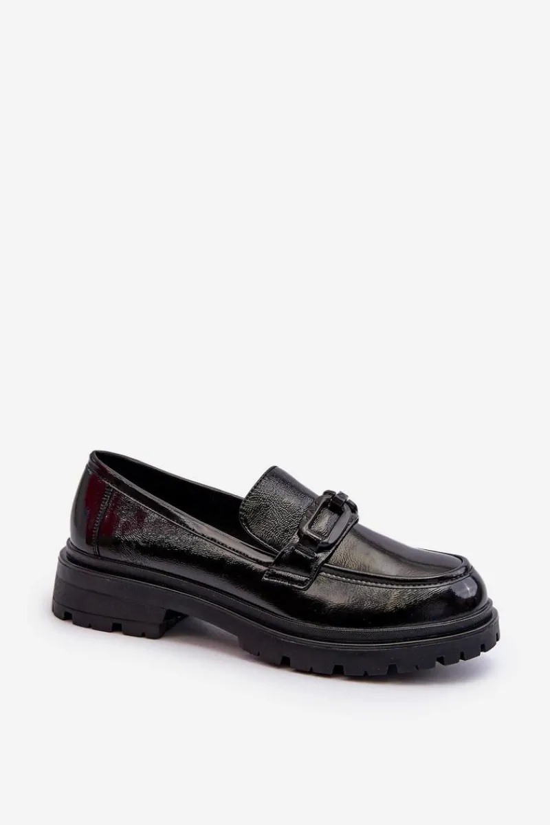 Mokasyny Damskie Lakierowane|Mokasyny Damskie Skórzane>Buty damskie Vinceza Damskie Lakierowane Mokasyny Ze Skóry Naturalnej Czarne Imbleria